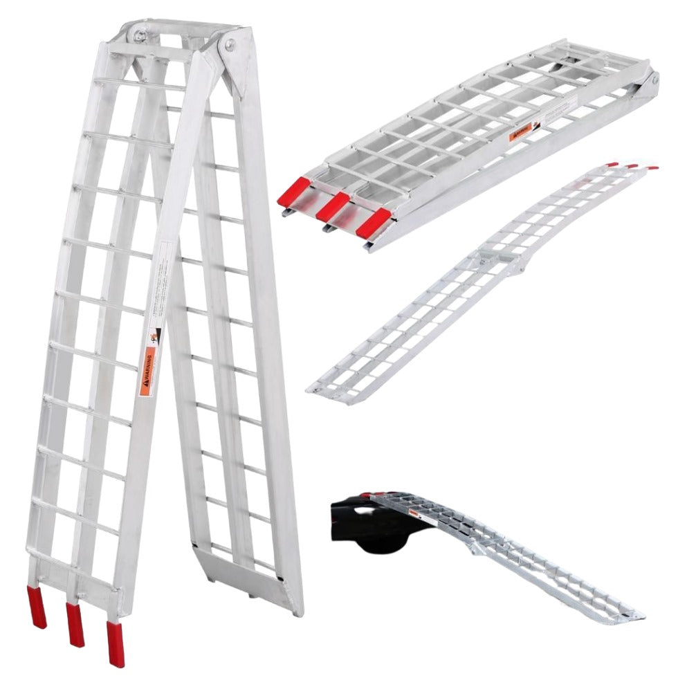 רמפה מתקפלת להעלאת אופנוע/ קטנוע מהקרקע לרכב או עגלה