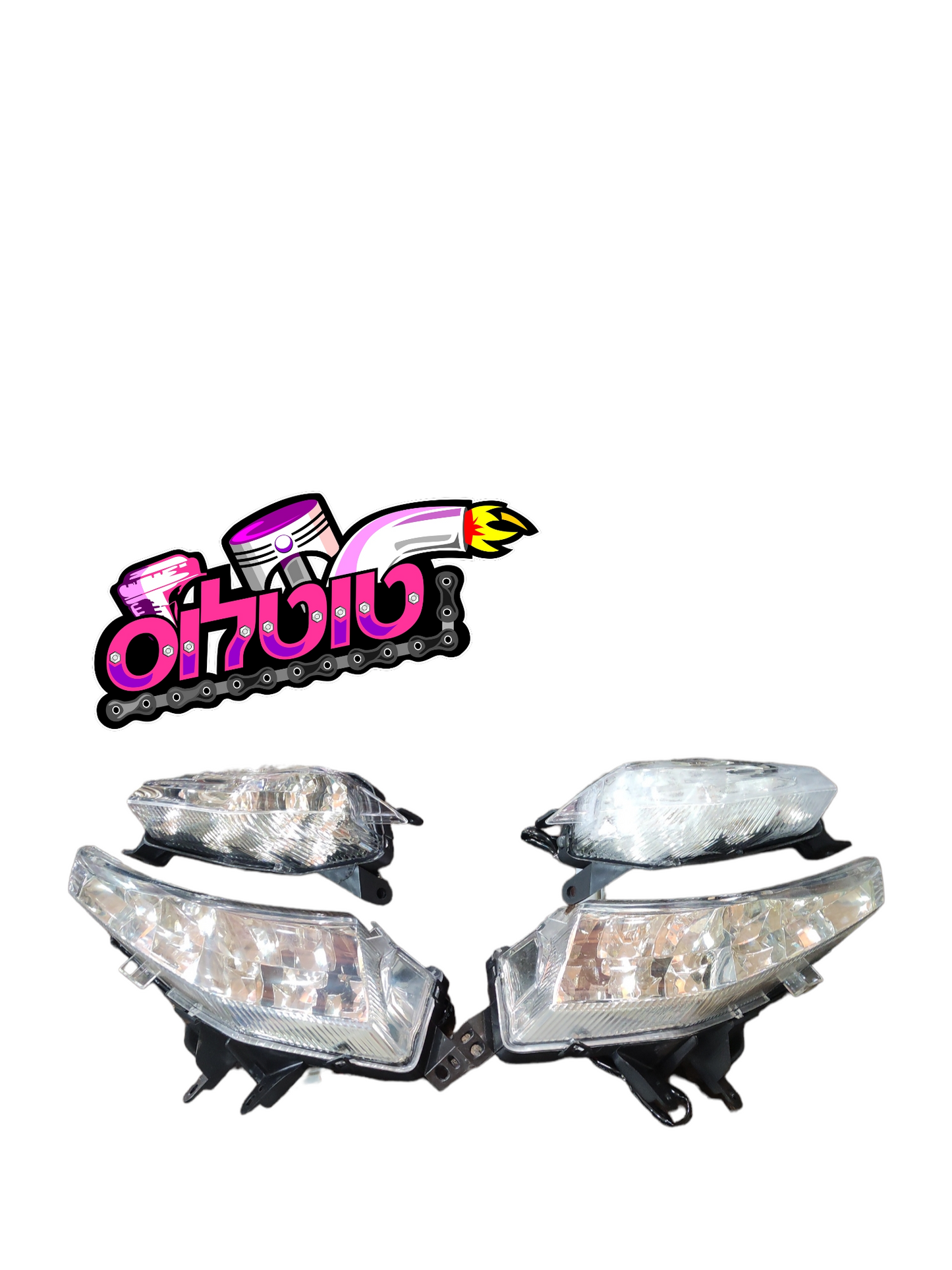 סט וינקרים קדמי ואחורי שקוף לTMAX530