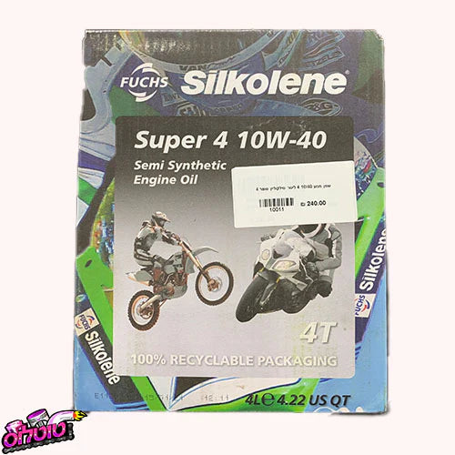 שמן מנוע 10W-40 4 ליטר Silkolene Super 4 – הגנה מיטבית וביצועים משופרים
