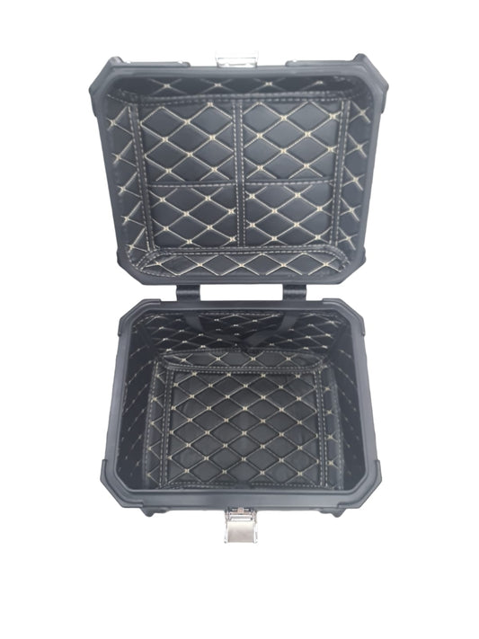 ארגז אלומניום לאופנוע קטנוע 45 ליטר נשלף כולל מנשא